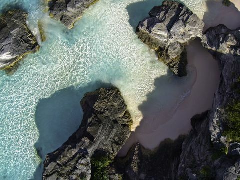 Bermuda rózsaszínű strandjai