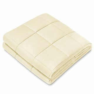 NEX bézs súlyú takaró (60" x 80", 20 font) 100% pamut luxus súlyozott takaró