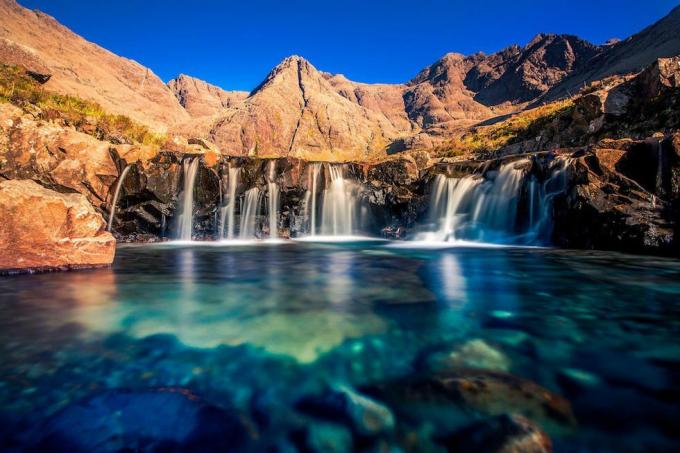 A tündérmedencék, Glen törékeny, Skye, Skócia