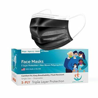 Háromrétegű eldobható maszkok (50 csomag)