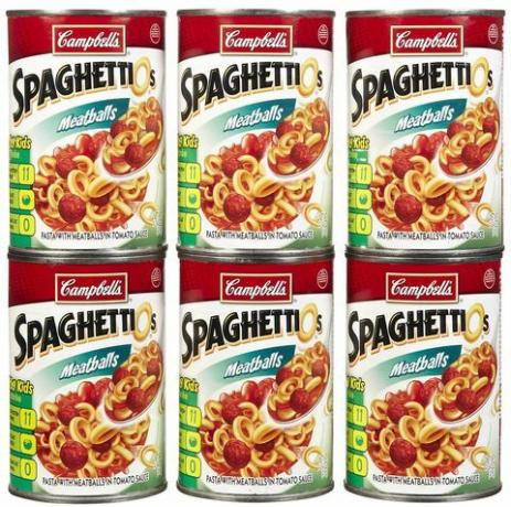 A Campbell Soup Company emlékeztet a spagetti készítményekre, amelyek belül található