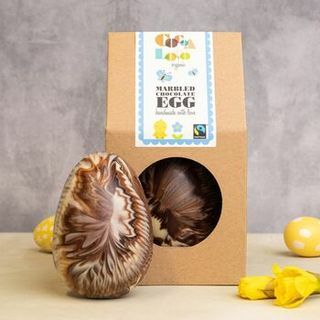 Óriás márványos csokoládé húsvéti tojás