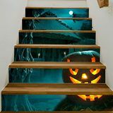Kísértetjárta ház Halloween lépcső matrica
