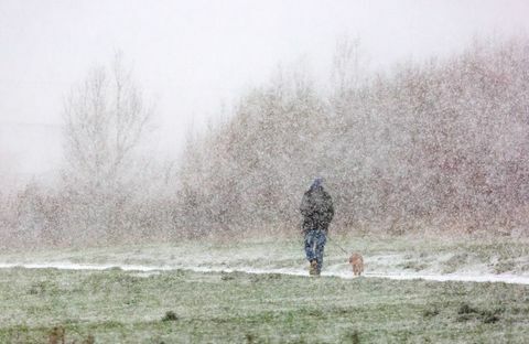 Hóesések Anglia északkeleti részén