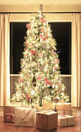 skandináv stílusú karácsonyfa