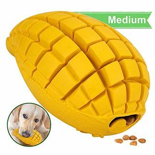 Pet-Fun Medium Mango - Biztonságos, szórakoztató tartós gumi rágójáték unalomra, gyakorlatilag elpusztíthatatlan csemegeadagoló, tartós lassú adagoló, strapabíró, erős fogzásgátló játék közepesen kicsi kutyáknak