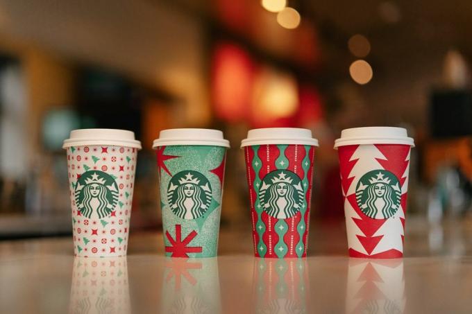 Starbucks ünnepi piros csészék 2022