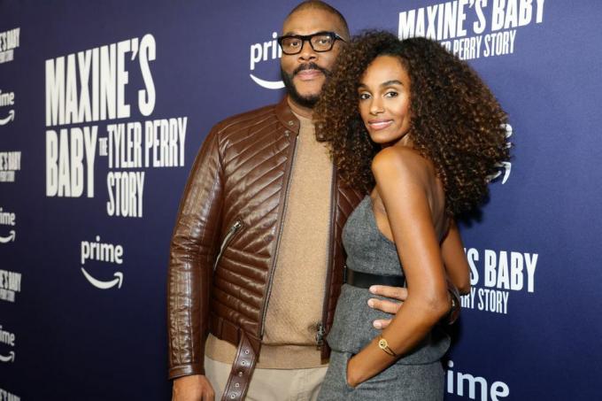 l r tyler perry és gelila bekele részt vesz a maxines baby a tyler perry történetének különleges vetítésén, amelyet az Amazon Studios mutat be a Rialto Művészeti Központban 2023. november 08-án atlantában, grúziában fotó: carol lee rosegetty images for amazon Studió