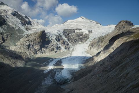 Ausztria, Karintia, Hohe Tauern, Pasterze gleccser