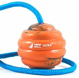 Nero Ball Ultra TM – Kutyakiképző labda kötélen – Gyakorló és jutalomjáték kutyáknak