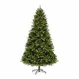 7 láb hosszú előre megvilágított műszálas karácsonyfa 