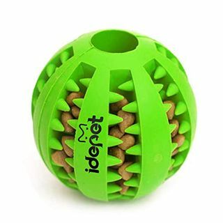 Idepet kutyajáték labda, nem mérgező harapásálló kutyarágógolyó, étel csemegeetető fogtisztító gyakorlat játék labda