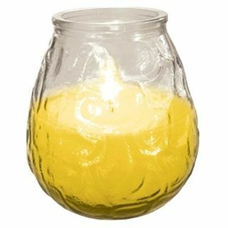 Kültéri Citronella gyertya üvegedényben légyrovarriasztó