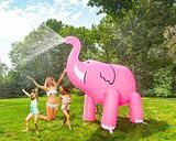 Felfújható rózsaszín elefánt sprinkler