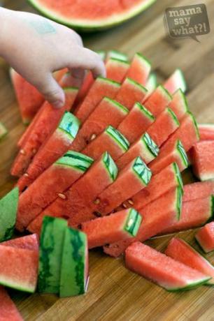 hogyan lehet vágni egy görögdinnye 2